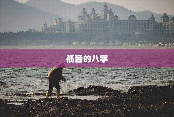 孤苦的八字