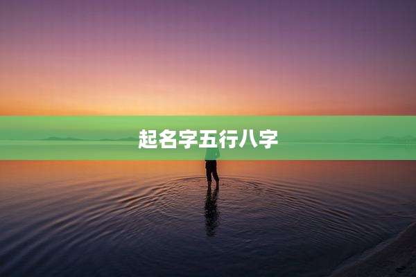起名字五行八字