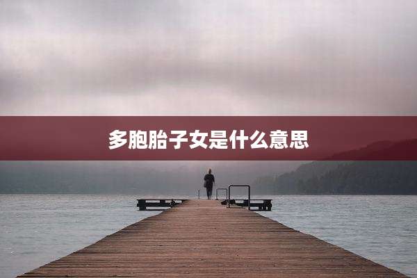 多胞胎子女是什么意思
