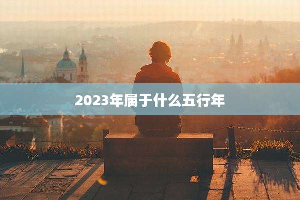 2023年属于什么五行年