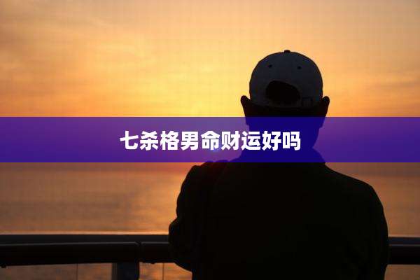 七杀格男命财运好吗