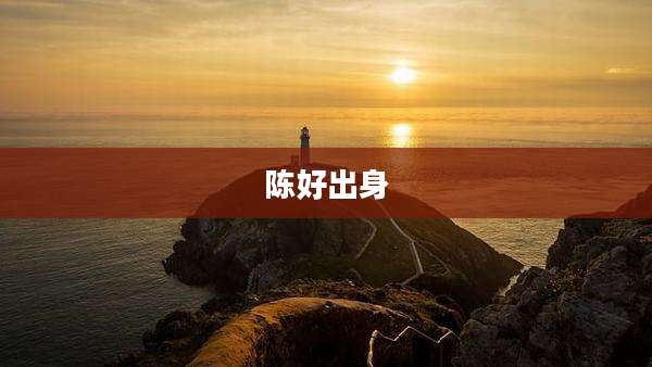 陈好出身