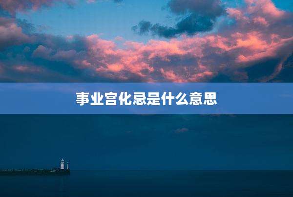 事业宫化忌是什么意思