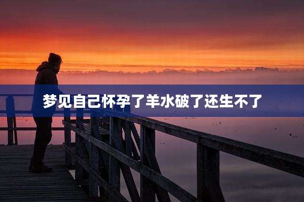 梦见自己怀孕了羊水破了还生不了