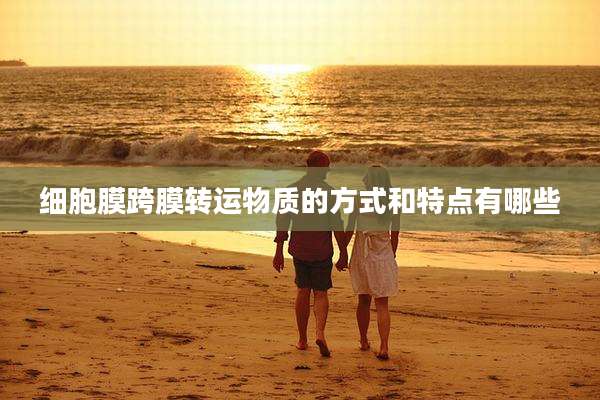 细胞膜跨膜转运物质的方式和特点有哪些
