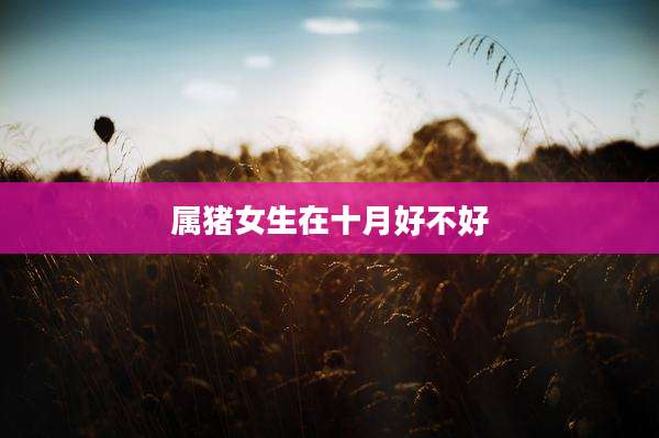 属猪女生在十月好不好