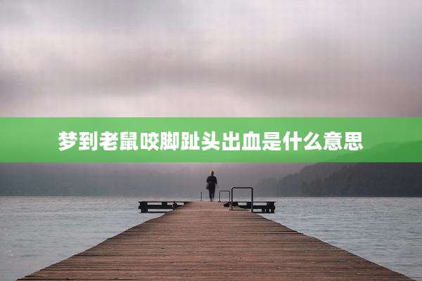 梦到老鼠咬脚趾头出血是什么意思