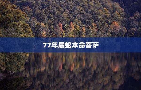 77年属蛇本命菩萨