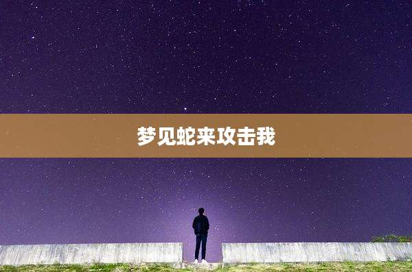 梦见蛇来攻击我