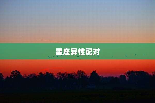 星座异性配对