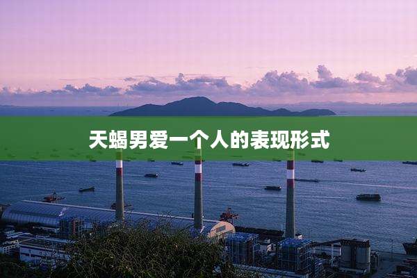 天蝎男爱一个人的表现形式