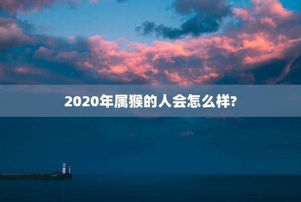 2020年属猴的人会怎么样?