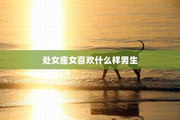 处女座女喜欢什么样男生