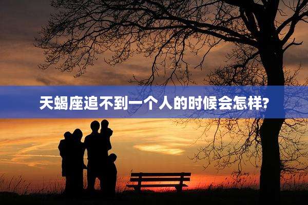 天蝎座追不到一个人的时候会怎样?