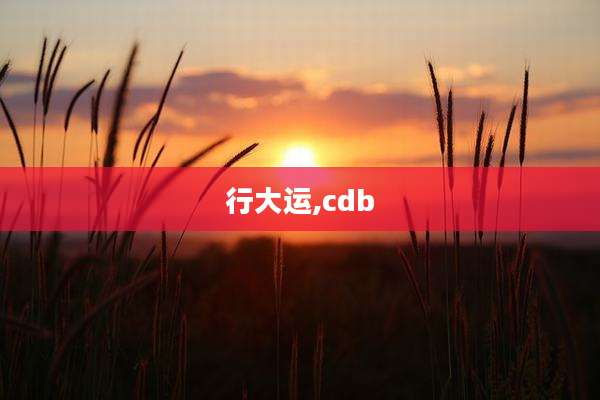 行大运,cdb