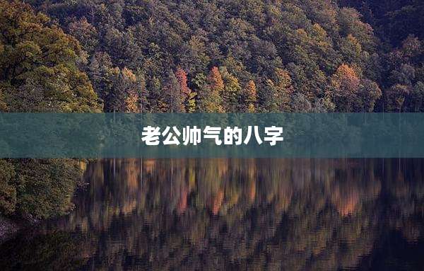 老公帅气的八字