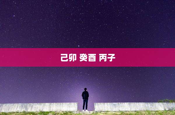 己卯 癸酉 丙子