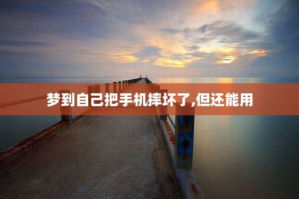 梦到自己把手机摔坏了,但还能用