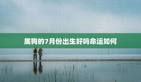属狗的7月份出生好吗命运如何