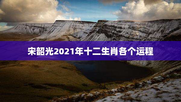 宋韶光2021年十二生肖各个运程
