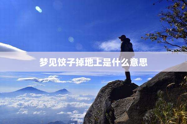梦见饺子掉地上是什么意思