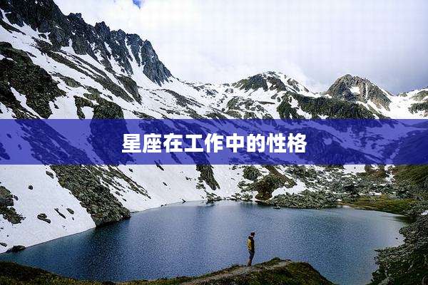 星座在工作中的性格