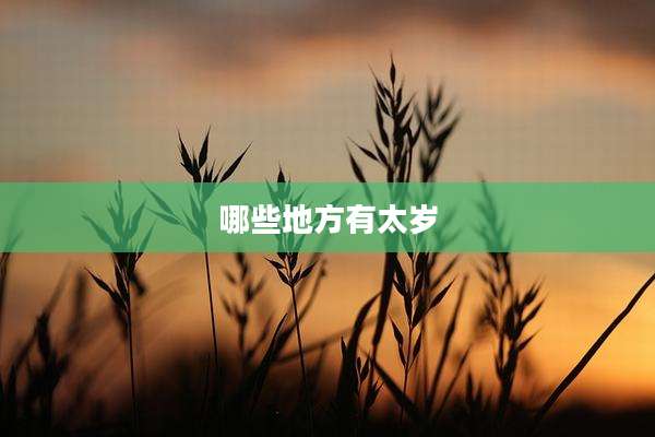 哪些地方有太岁