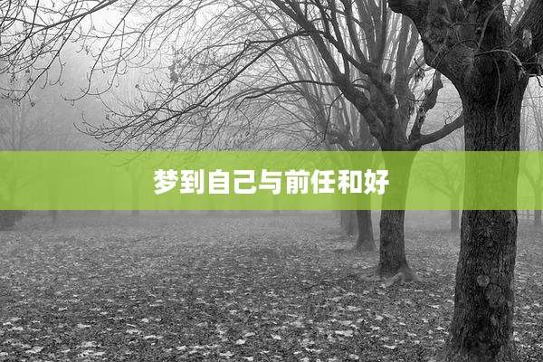 梦到自己与前任和好
