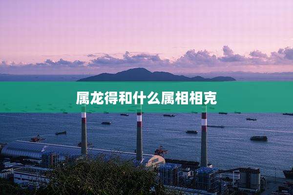 属龙得和什么属相相克
