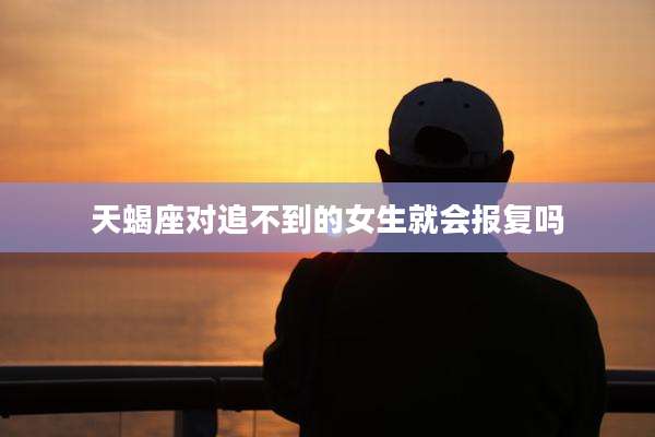 天蝎座对追不到的女生就会报复吗