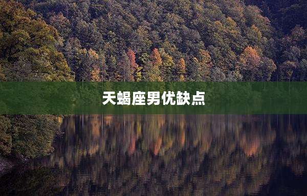 天蝎座男优缺点