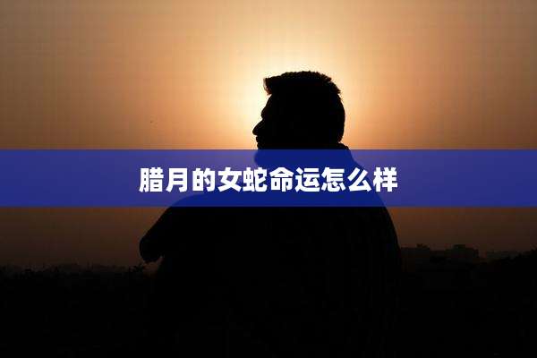 腊月的女蛇命运怎么样