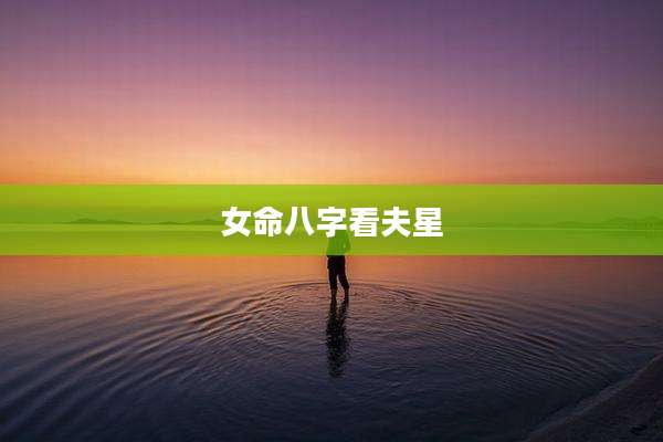 女命八字看夫星