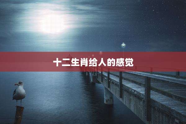 十二生肖给人的感觉