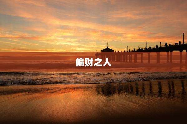 偏财之人