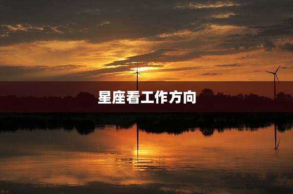 星座看工作方向
