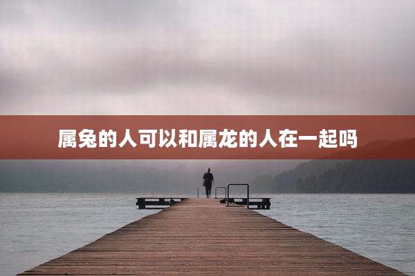 属兔的人可以和属龙的人在一起吗
