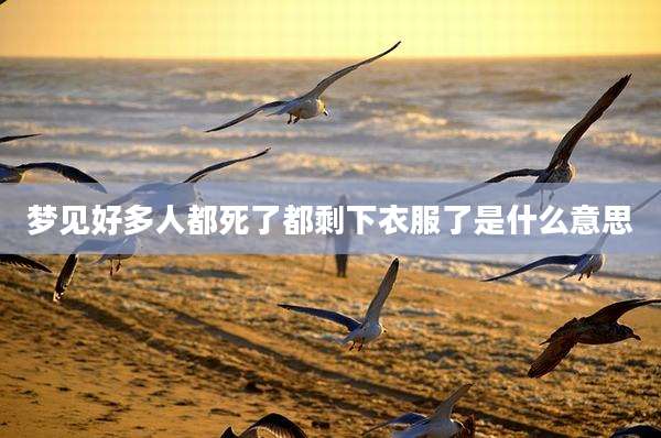 梦见好多人都死了都剩下衣服了是什么意思