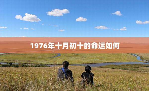 1976年十月初十的命运如何