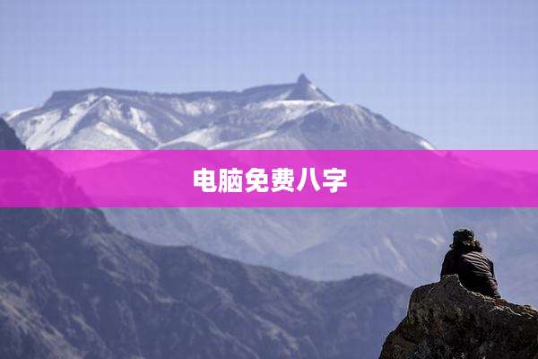 电脑免费八字