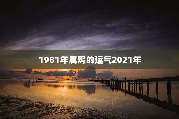 1981年属鸡的运气2021年