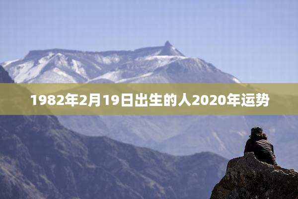 1982年2月19日出生的人2020年运势