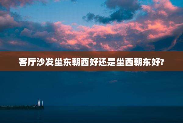 客厅沙发坐东朝西好还是坐西朝东好?