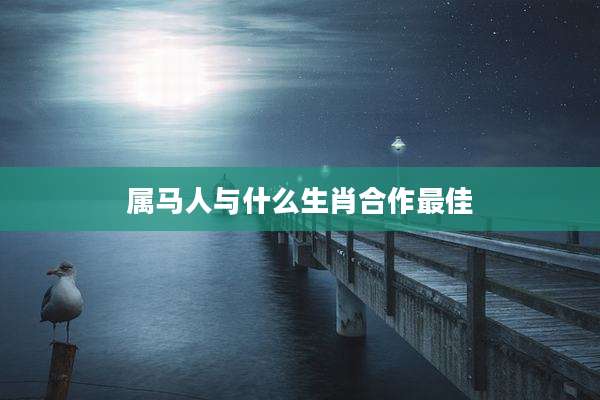 属马人与什么生肖合作最佳