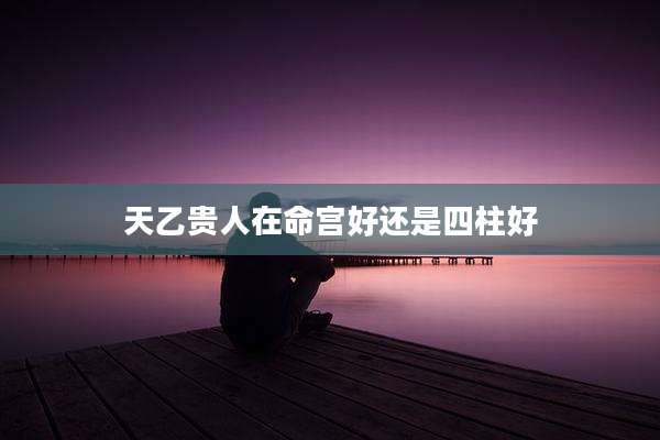天乙贵人在命宫好还是四柱好