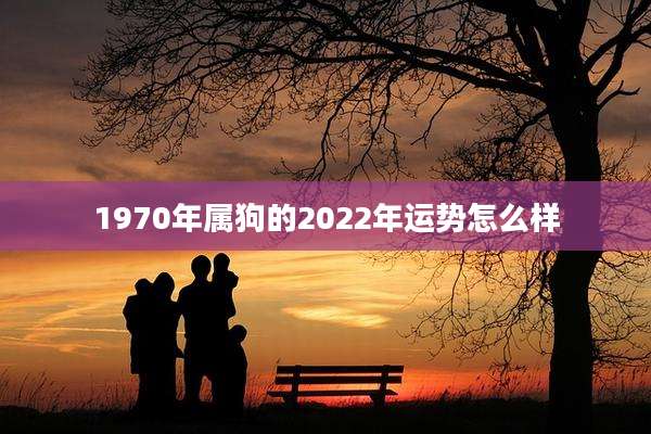 1970年属狗的2022年运势怎么样