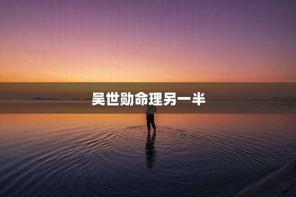 吴世勋命理另一半
