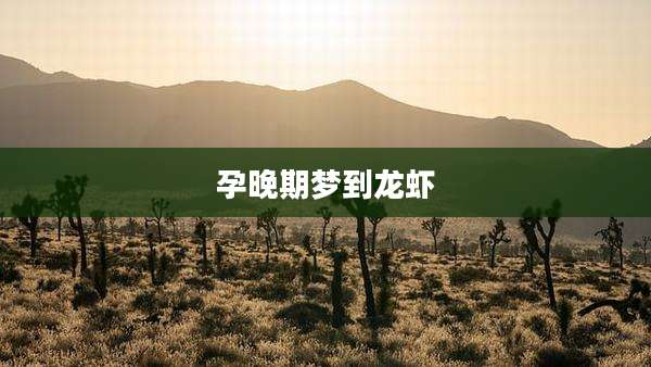 孕晚期梦到龙虾
