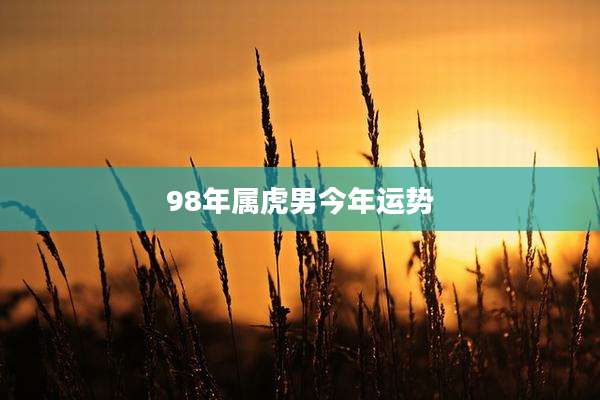 98年属虎男今年运势