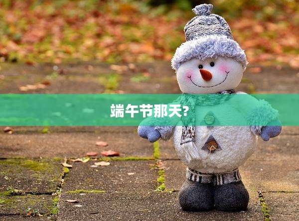 端午节那天?